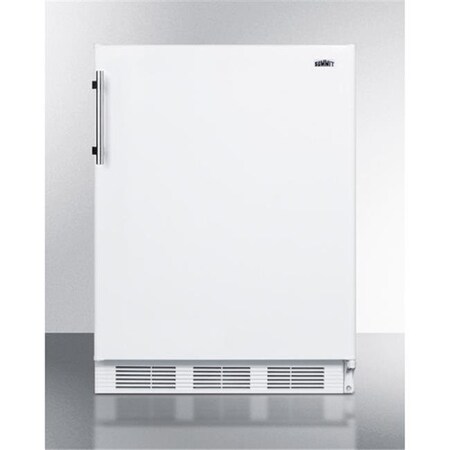 Summit Appliance Summit Appliance CT661W 32.63 x 23.63 x 23 in. Freestanding Counter Height Refrigerator-Freezer; White Cabinet CT661W